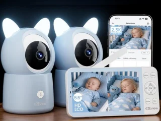 Baby camera set blauw
