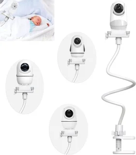Baby in Zicht babyfoonhouder met cameraklem 33 inch wit