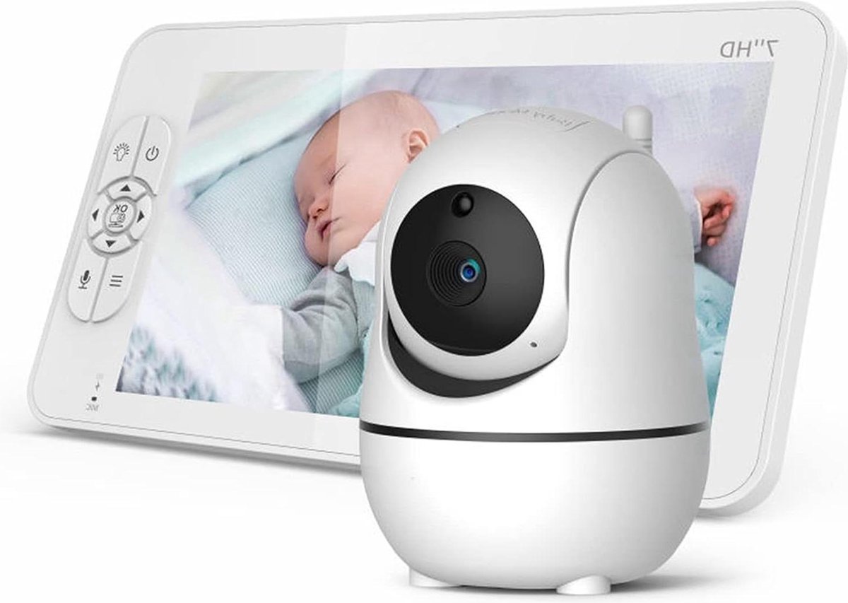 De Baby Monito Babyfoon 7 Inch Video Met Temperatuurdetectie EU in één oogopslag