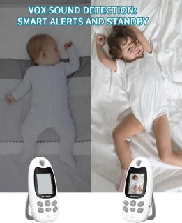 Baby Monitor Camera 2.4 GHz with Night Vision and Temperature
