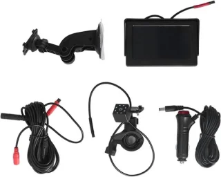 Baby monitor voor kinderwagen en auto - 5 inch - zwart