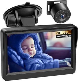 Babyautocamera met 4,3 inch IPS-scherm – zwart