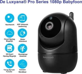 Babybel WiFi Babyfoon met Camera Zwart