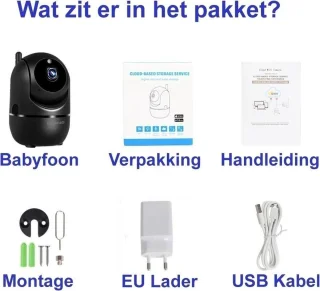 Babybel WiFi Babyfoon met Camera Zwart