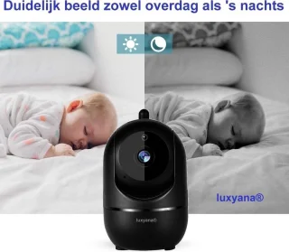 Babybel WiFi Babyfoon met Camera Zwart