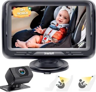 Babycamera auto - baby monitor - zwart