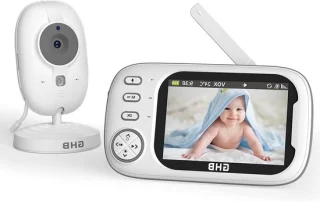 Babycamera met 35 inch ips display, wit