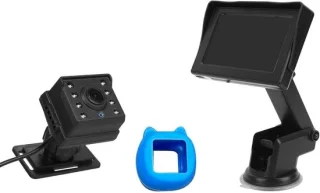 Babycamera monitor auto babyfoon zwart
