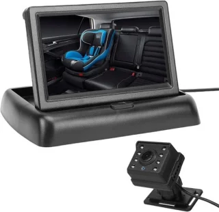 Babycamera voor in de auto - zwart