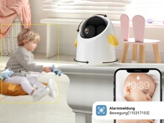 Babyfoon 2-camera 2K/3MP 5-inch monitor