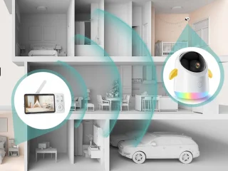 Babyfoon 2-camera 2K/3MP 5-inch monitor
