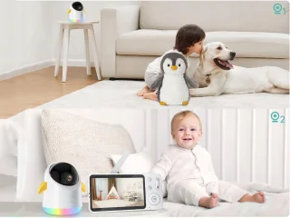 Babyfoon 2-camera 2K/3MP 5-inch monitor