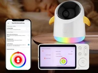 Babyfoon 2-camera 2K/3MP 5-inch monitor