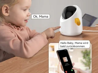 Babyfoon 2-camera 2K/3MP 5-inch monitor