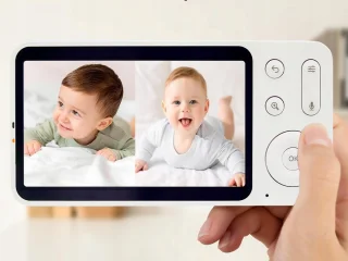 Babyfoon 2-camera 2K/3MP 5-inch monitor