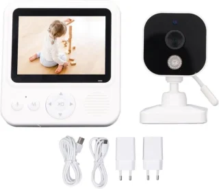 Babyfoon 28 inch scherm Wit