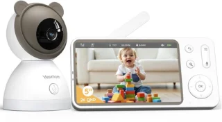 Babyfoon 2K wifi met 5 inch scherm