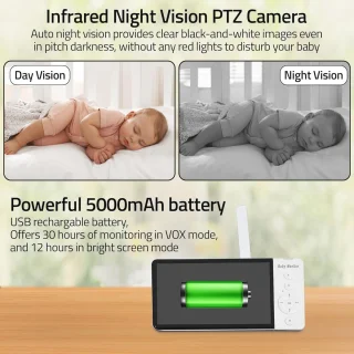 Babyfoon 5 inch monitor