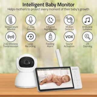 Babyfoon 5 inch monitor