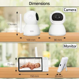 Babyfoon 5 inch monitor