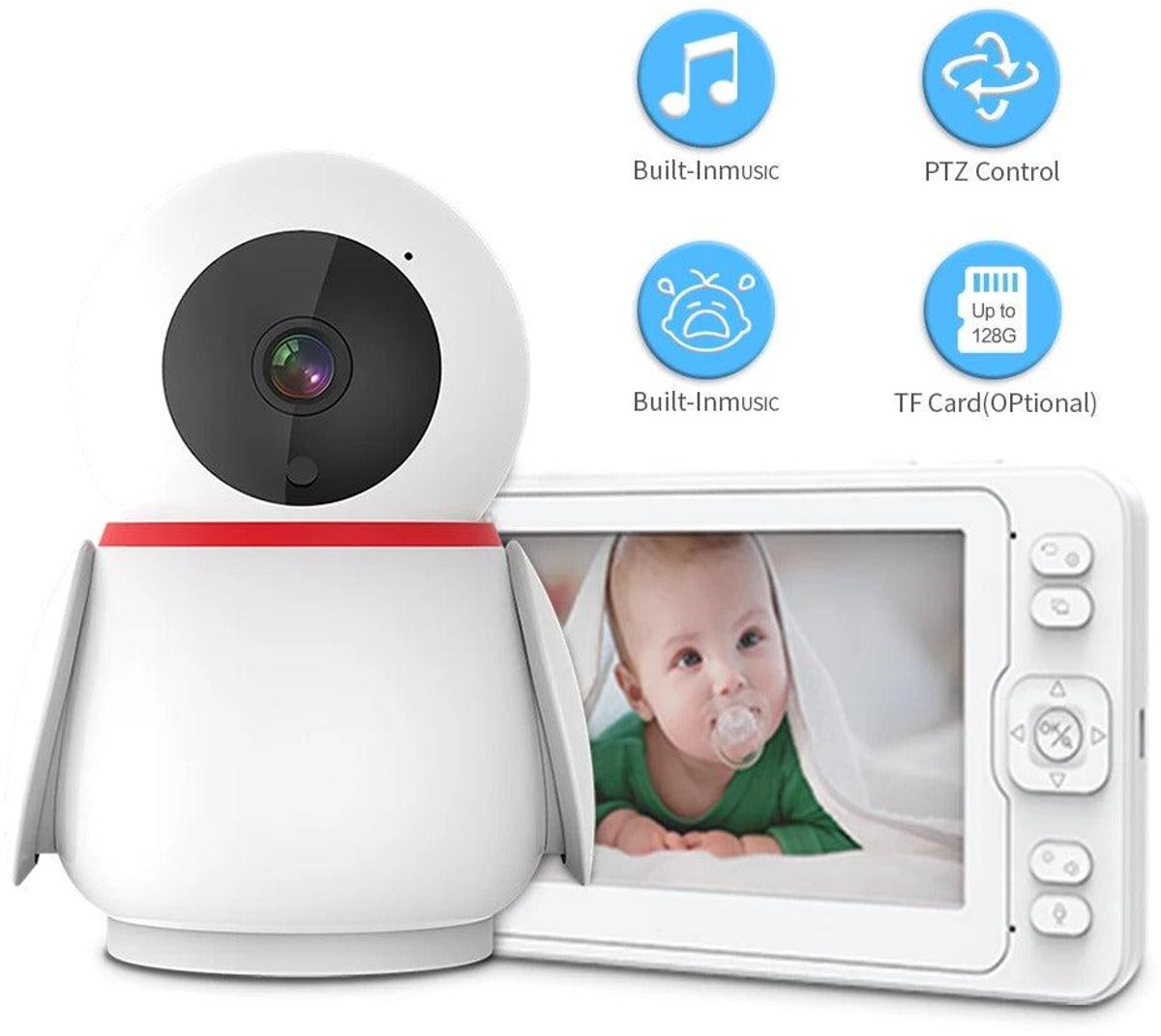Wat vinden we goed aan de Babyfoon Camera 2MP HD 1080P Wit
