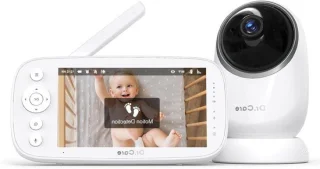 Babyfoon camera 5 inch hd wit