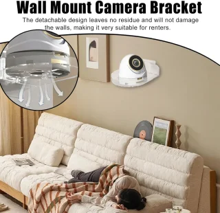 Babyfoon camera beugel voor wandmontage, 2 stuks, wit