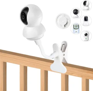 Babyfoon camera houder 40 cm gooseneck wit