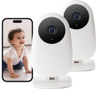 Babyfoon camera set - 2 stuks - wit