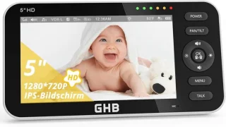 Babyfoon Display 5 inch Zwart
