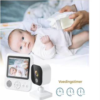 Babyfoon Draadloze Babycamera Wit