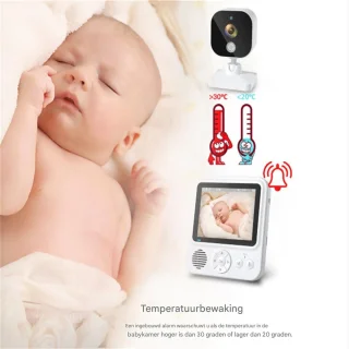 Babyfoon Draadloze Babycamera Wit