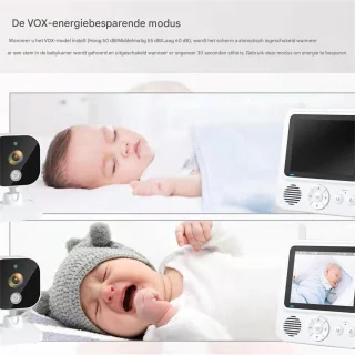 Babyfoon Draadloze Babycamera Wit