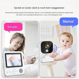 Babyfoon Draadloze Babycamera Wit