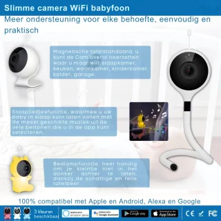 Babyfoon Draagbaar Met Camera en Scherm