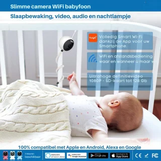 Babyfoon Draagbaar Met Camera en Scherm