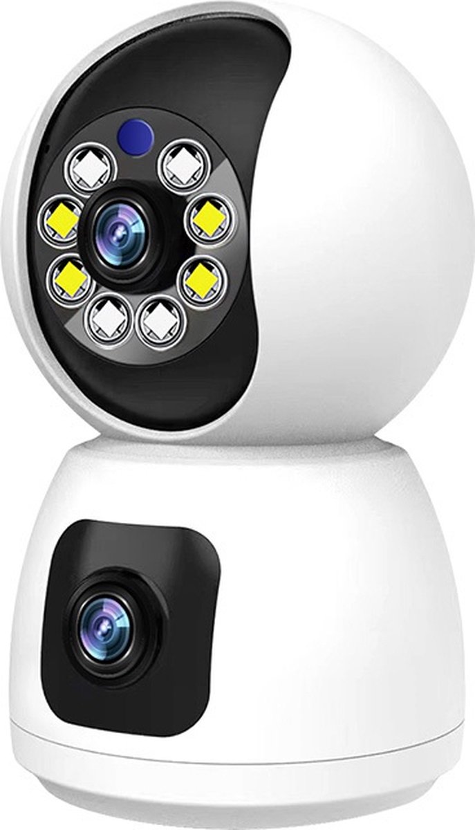 Babyfoon en Veiligheidscamera Wifi Dubbele Lens Terugspreekfunctie
