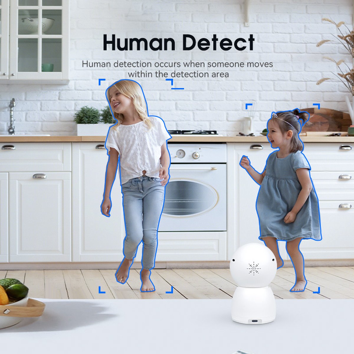 Babyfoon en Veiligheidscamera Wifi Dubbele Lens Terugspreekfunctie