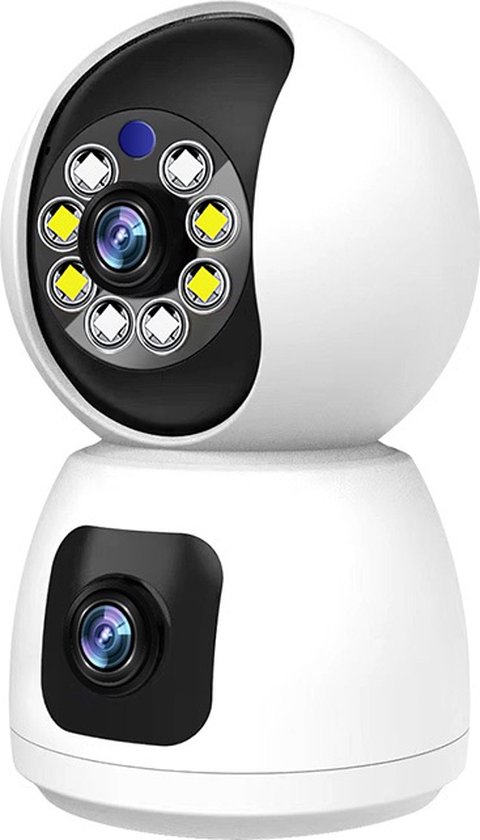 Babyfoon en Veiligheidscamera Wifi Dubbele Lens Terugspreekfunctie