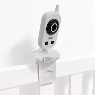 Babyfoon Houder - Camera Beugel - Babykamer Bewaken - Bedmontage Zonder Boren - 16-28mm Bedframe - Wit