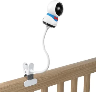 Babyfoon Houder - Camera Stand - Baby Kamer Overzicht - Flexibel Verstelbaar - 14.3 x 10.6 cm - Wit
