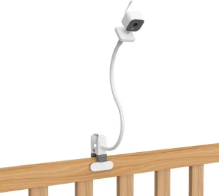Babyfoon houder clipbeugel wit