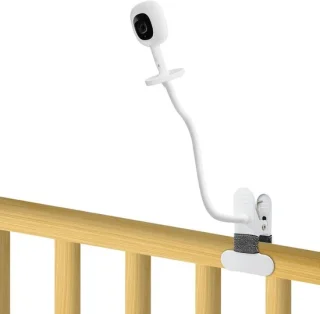 Babyfoon houder met zwanenhals arm en 5.6 cm klem - rood