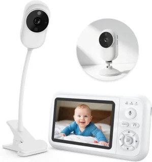 Babyfoon met 3.5 inch display wit