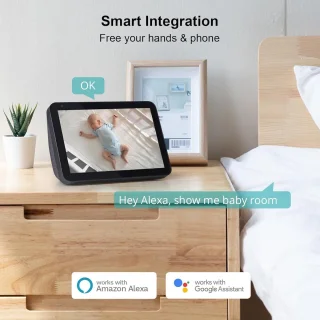 Babyfoon met 4 MP camera en wifi IP binnenbewaking 2 stuks