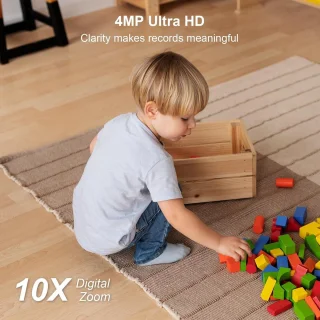 Babyfoon met 4 MP camera en wifi IP binnenbewaking 2 stuks