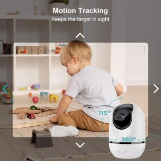 Babyfoon met 4 MP camera en wifi IP binnenbewaking 2 stuks