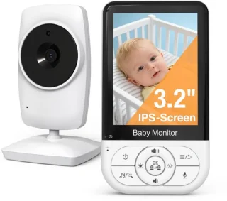 Babyfoon met camera 3,2 inch 720p HD – 300m bereik