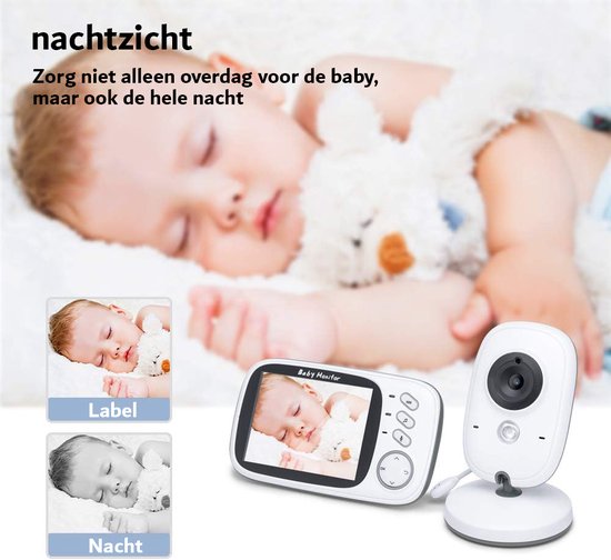 Babyfoon met camera 3,2 inch draadloos