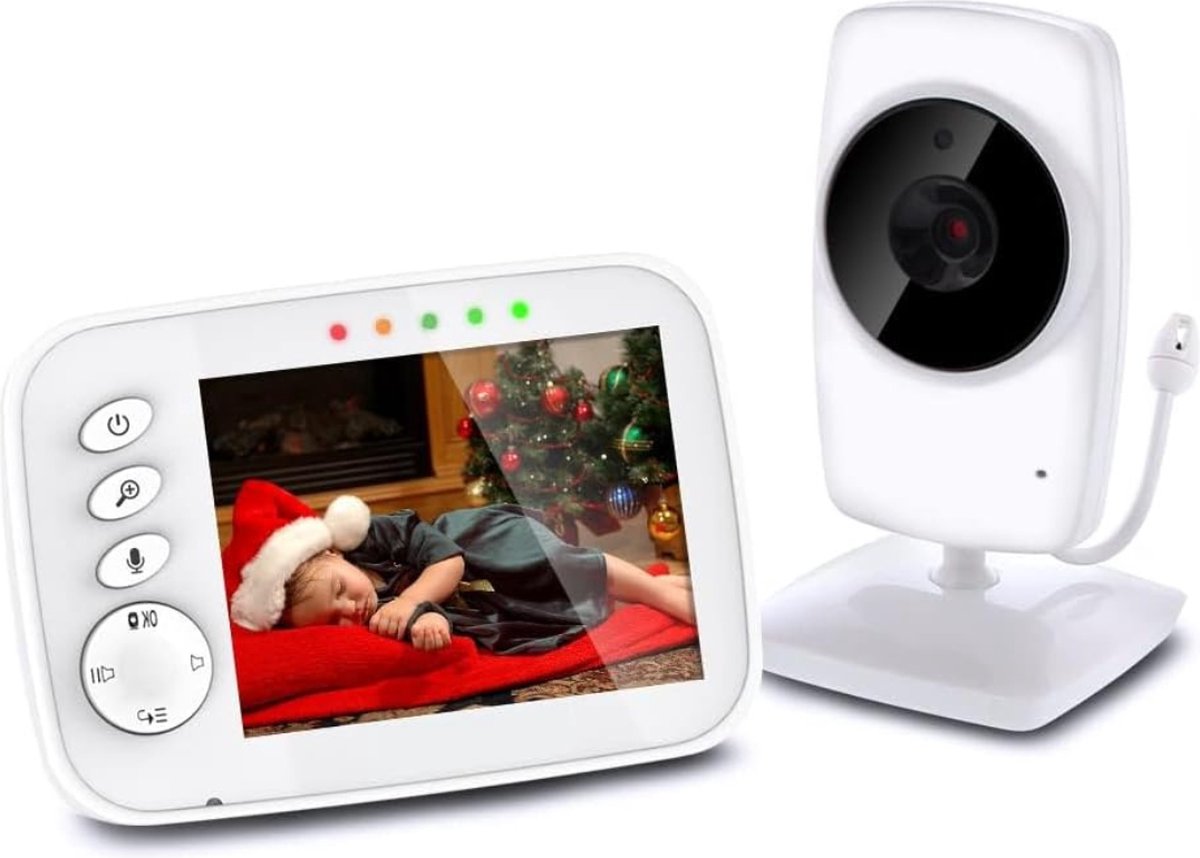 De Babyfoon Met Camera 3.2 Inch Full HD 360° Rotatie in één oogopslag